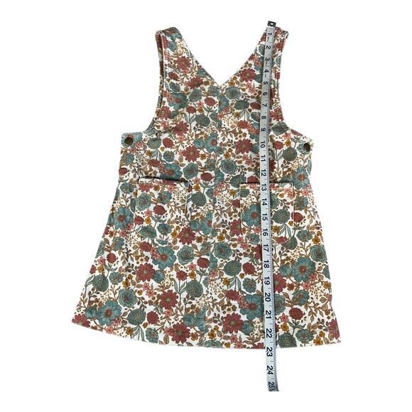 Tommy Bahama Kids Size 6 Corduroy Floral Jumper Dress Set 3-Piece Fall Outfit - Picture 8 of 9